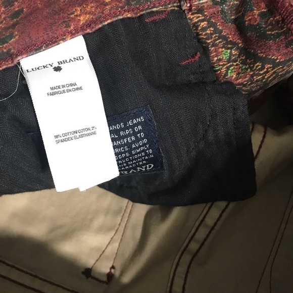 Lucky Brand  Sofia Print Skinny Jeans size 2/26 - Picture 4 of 7